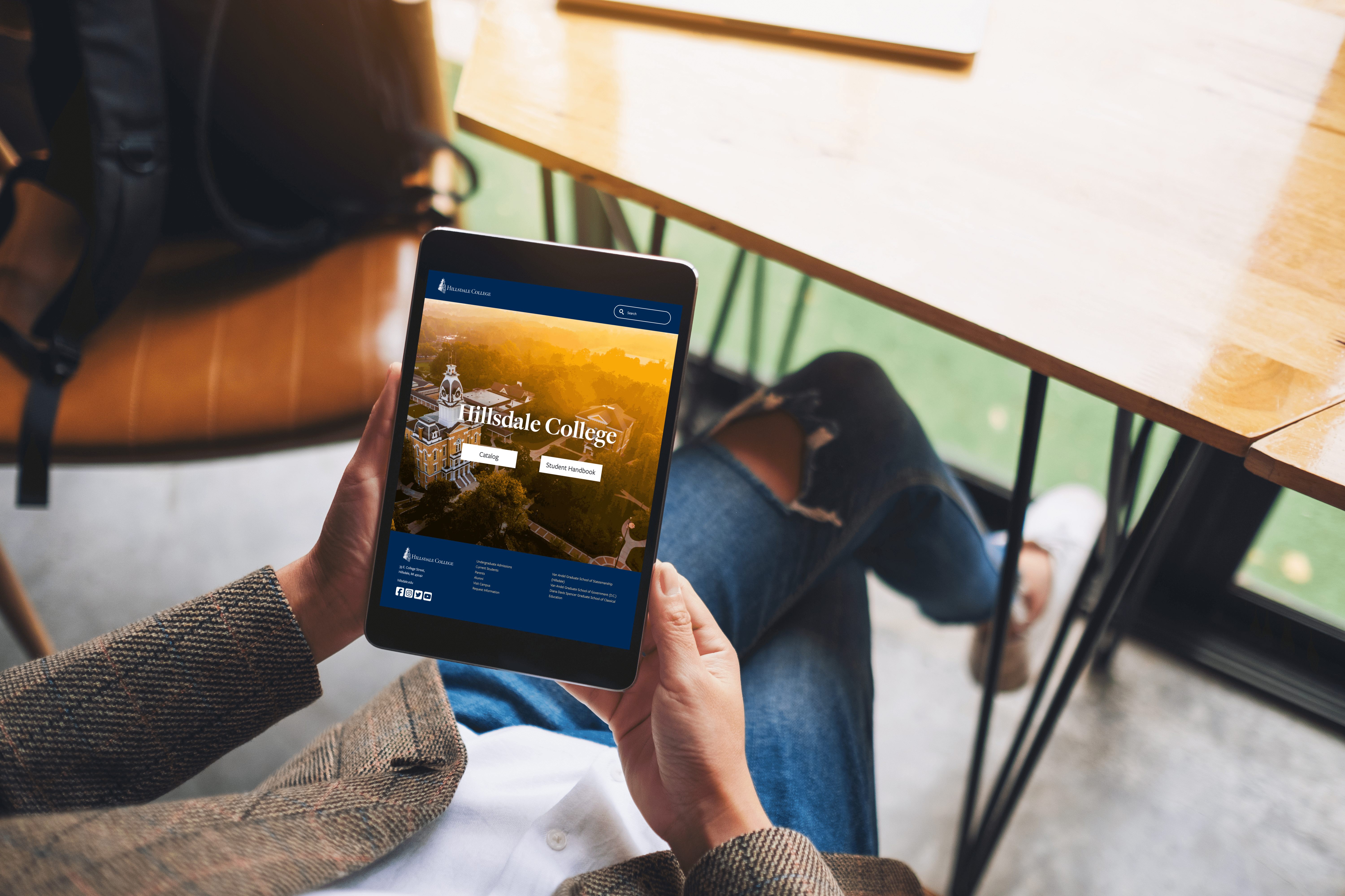 University Catalog displayed on a laptop