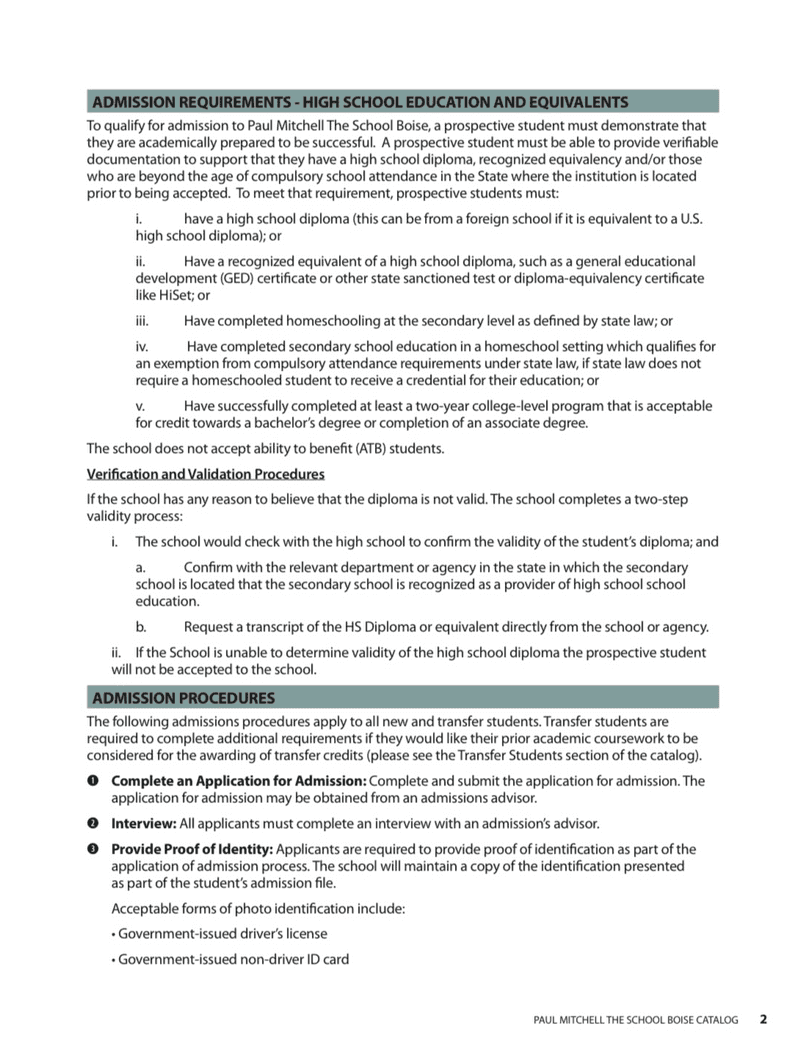 Mobile view of a PDF Paul Mitchell catalog page