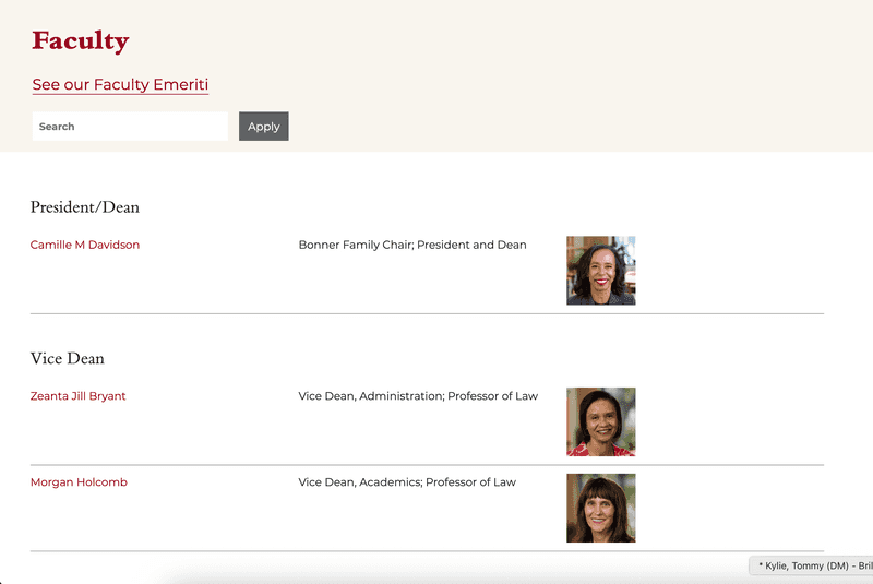 Mitchell Hamline faculty page