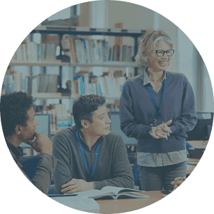parents walking with students