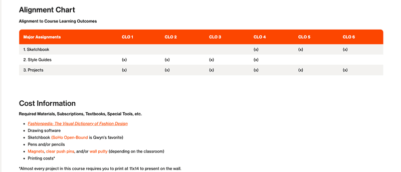 Embedded syllabus in Canvas Embedded syllabus in Canvas