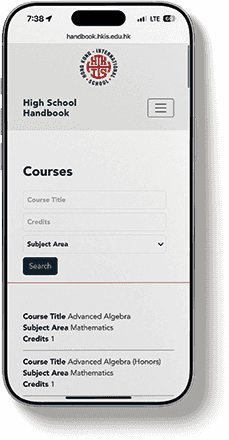 Hong Kong International School Catalog